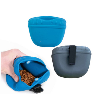 New Design High-Quality Affordable Dog Feeding Pouch Portable Snacks Waist Bag Oem  Pet Training Silicone Dog Treat Pouch