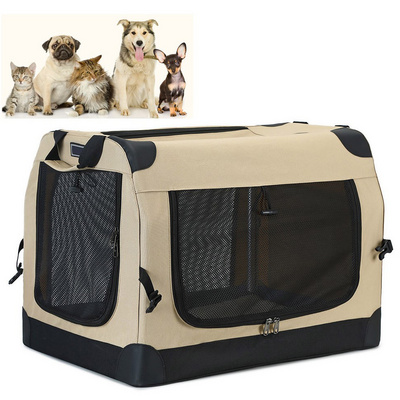 Pet Travel Carrier Crate Dog Car Seat Cage Dog Kennel House Pet Nest Pet Home Carrier Bag Foldable Train Dog Carrier Cage