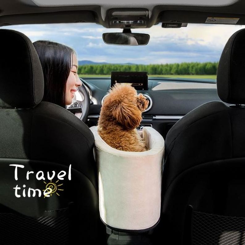 Portable Cat Dog Bed Travel Central Control Car Safety Pet Seat Transport Pet Carrier Protector For Small Dog Cat