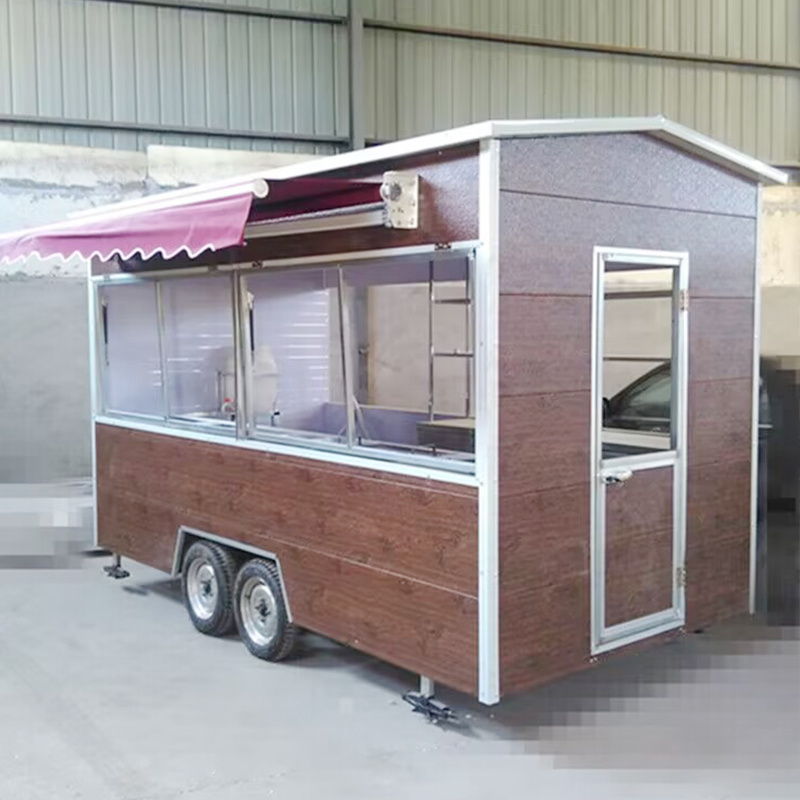 Wanda Square Food Trailer For Sale Food Truck Barbecue Mobile Street Food Vending Cart