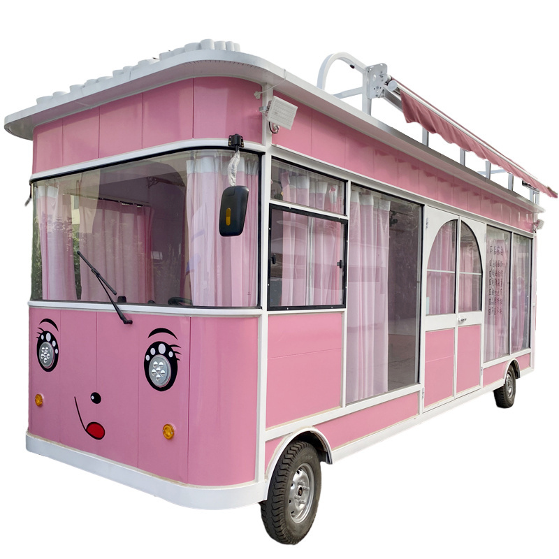 2024 Electric Mobile Food Truck with Battery USA Standard Street Food Cart for Sale Pizza Vending Van Kiosk