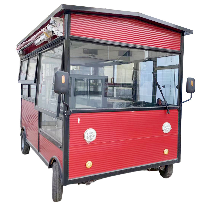 WD Mobile Kitchen Trailer Churros Caravan Coffee Cart Used Fast Food Trucks Europe Ice Cream Mobile Food Cart