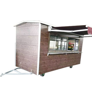 Remorque Food Truck Pizza Oven Street Slush Churros Fast Food Trailer with Full Kitchen Equipments