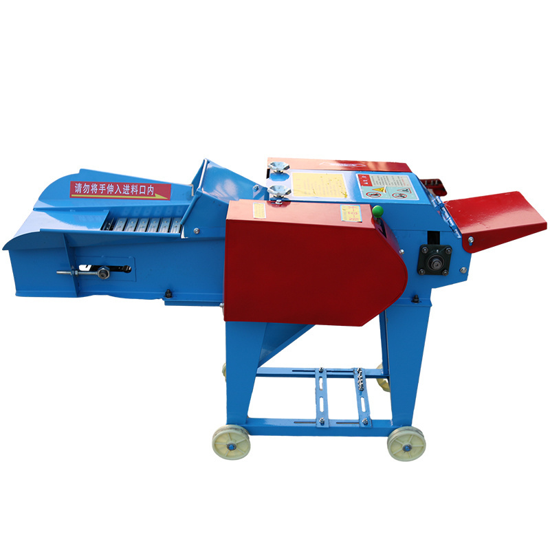 Animal Grass Straw Feed Crusher Chaff Cutter Machine With Diesel Engine Chopper Progressing Milling Machinery