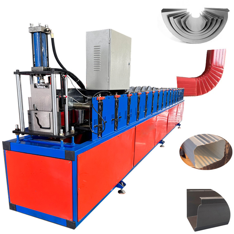 Metal Drain Pipe Downspout Roll Forming Machine/ Rain spout Gutter Elbow Making and Roll Forming Machine