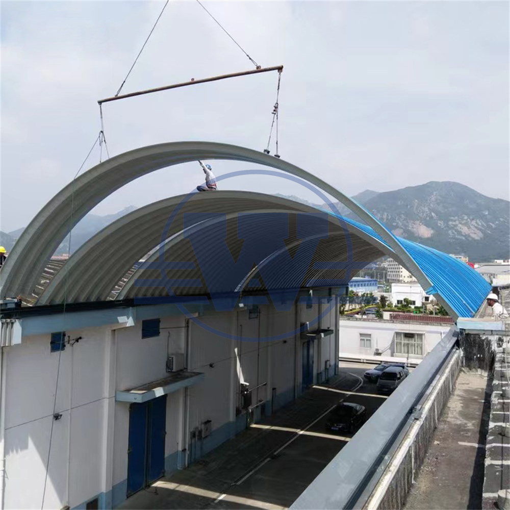 2023 Latest Design Curve Roof Span Roll Forming Machine Curving Roof Forming Machine For Sale