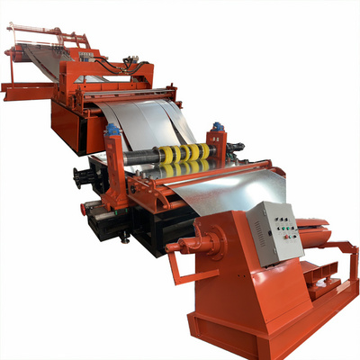 Automatic 0.3 - 1 mm Rewinding Slitting Machine Metal Slitting Product Line Steel Coil Slitting Machine