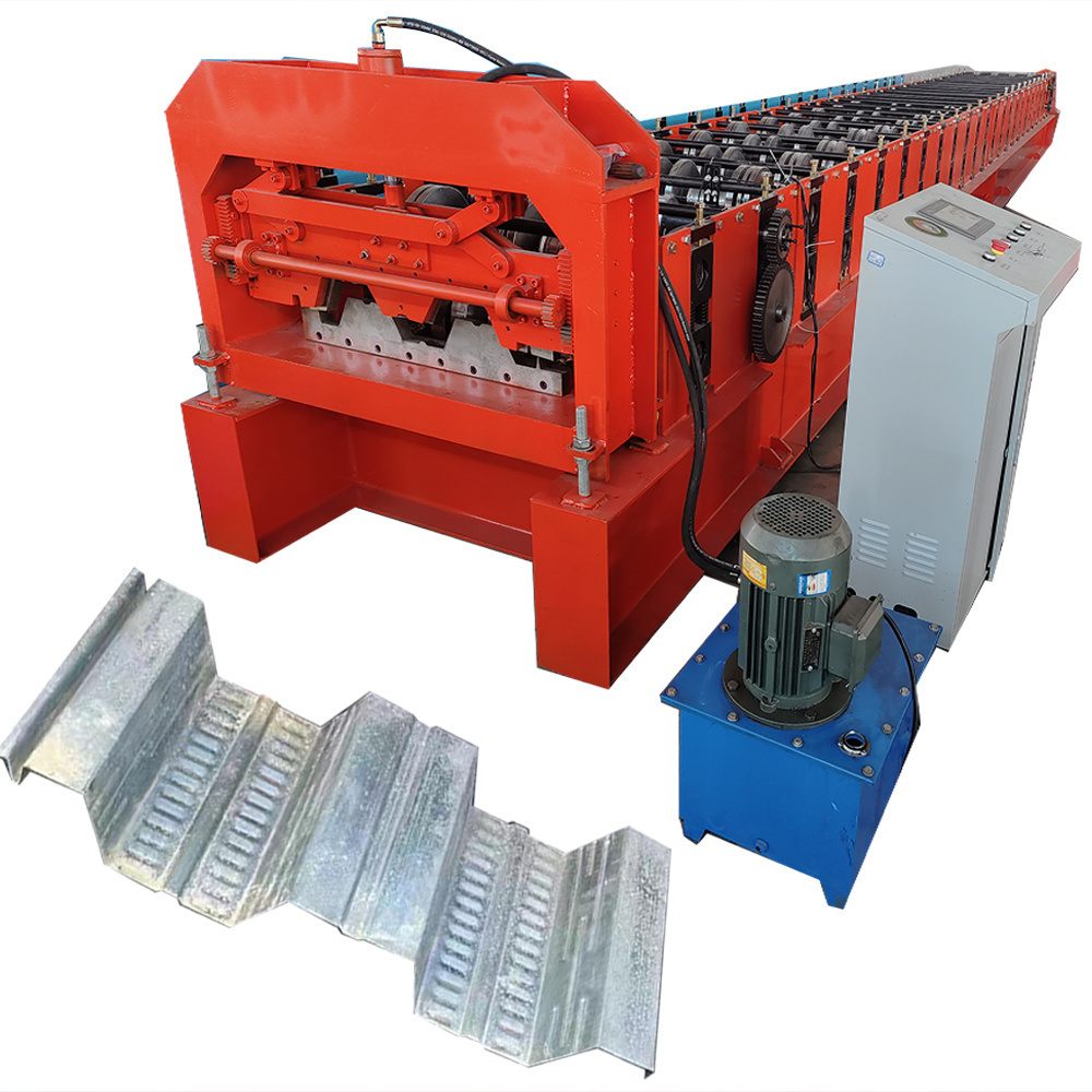 Steel Floor Metal Deck Scaffolding Roll Forming Machine Made in China.