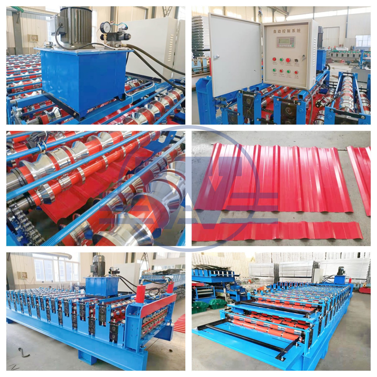 Automatic PPGI GI PPGL GL IBR Panel Double Layer Metal Roofing Roll Forming Machine TR6 Roof Sheet Steel Tile Making Machine