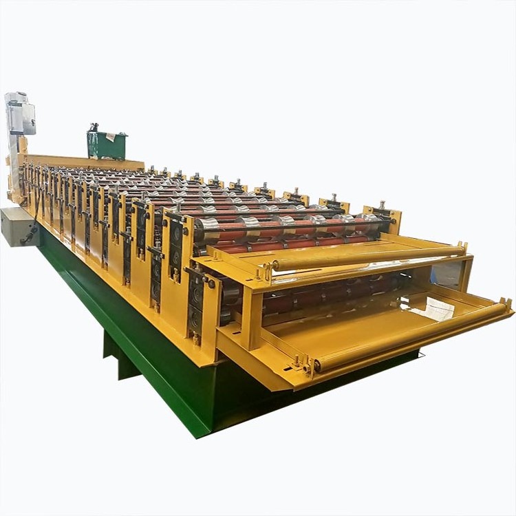 840 Automatic 6 Rib 7 Rib Glazed Metal Tile Making Pressing Panel Ibr Roll Former Forming Machine For Ppgi Roof