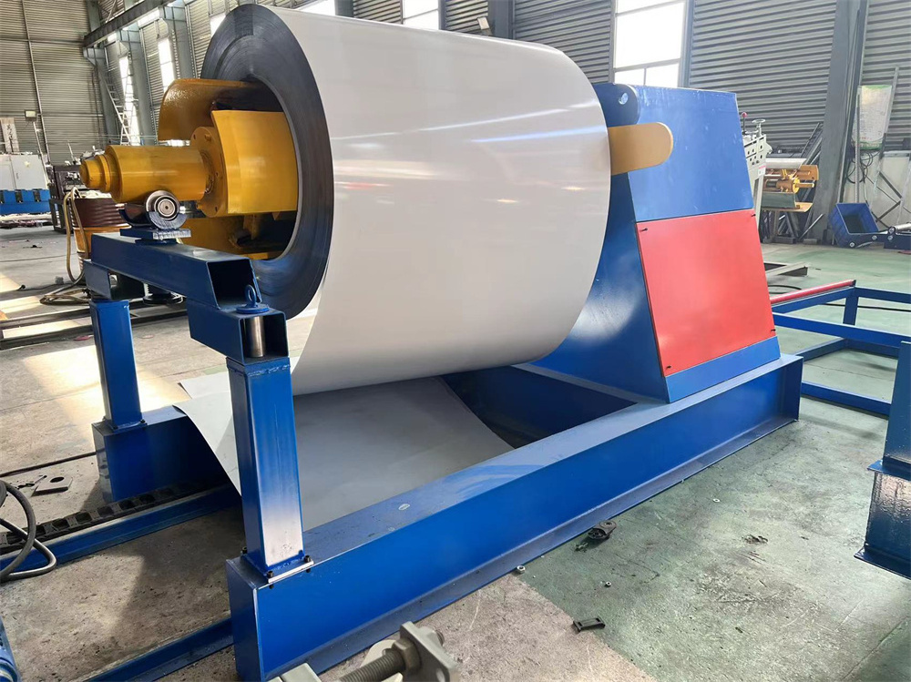 Full-automatic Steel Coil Hydraulic Decoiler Metal Sheet Automatic Coil Uncoiler Machine 5 ton for sale