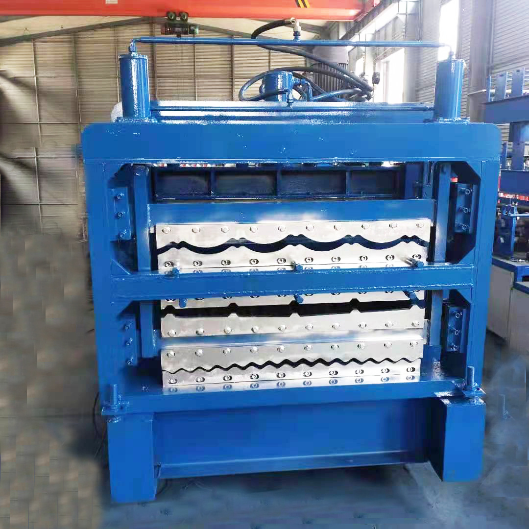 Three Layers Roof Sheets Roll Forming Machine Corrugated Trapezoid Steel Metal Iron Roofing Sheet Making Machine Price