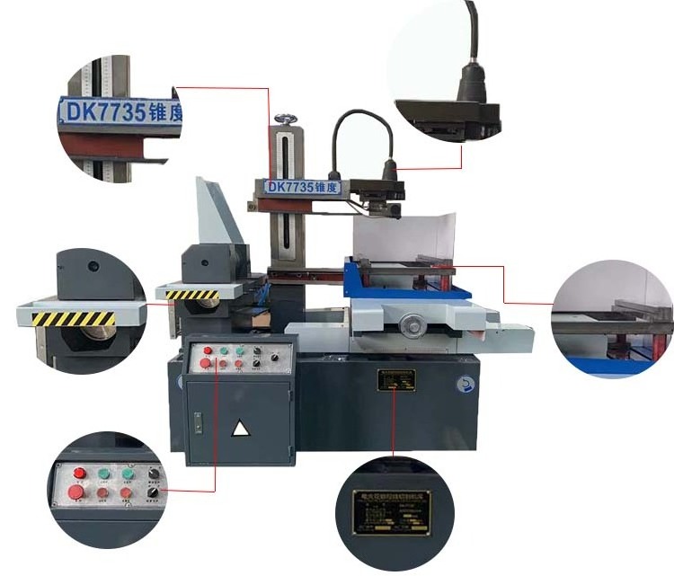 High Quality DK7745 Desktop Cabinet DRO Edm Wire Cutting Machine For Mould Machining