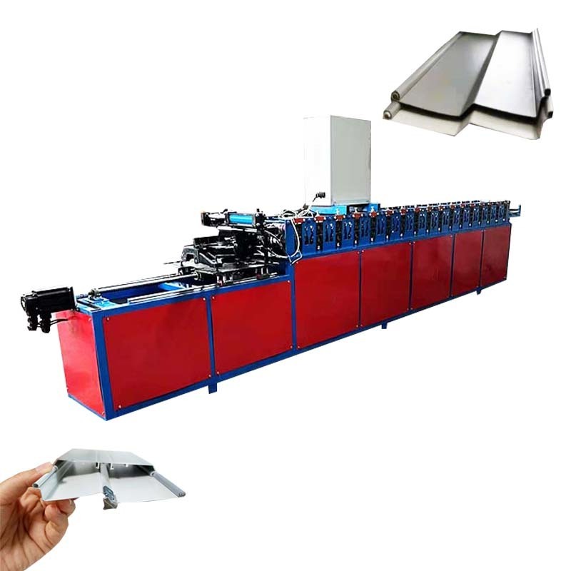 High Working Efficiency Shutter Door Slat Forming Machine Hydraulic Door Side Guide Roll Former Folding Sheet Metal Machine