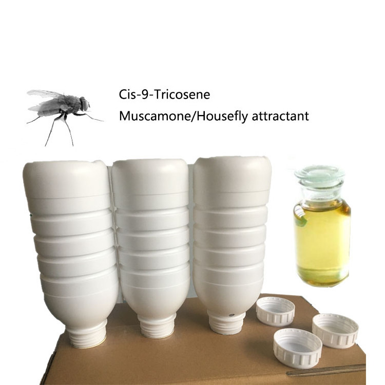 Insect pheromones z-9-tricosene synthesis fly attractant spray attracts housefly other pest