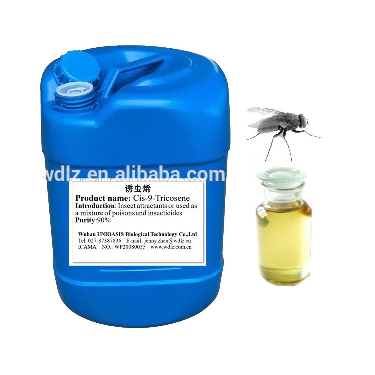 Insect pheromones z-9-tricosene synthesis fly attractant spray attracts housefly other pest