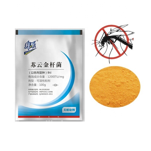 Non-toxic mosquito larvae killing bait trap BTi insecticide aerial application