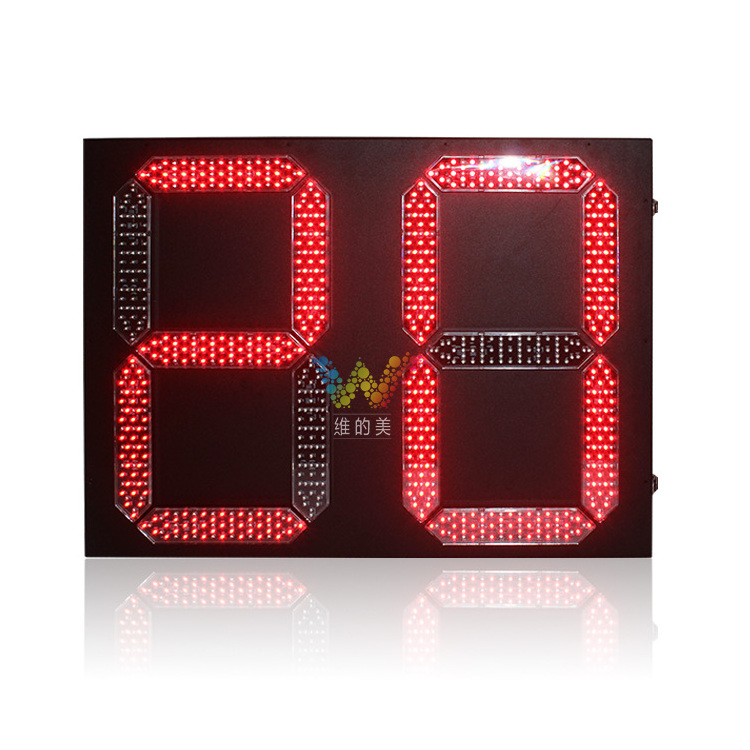 0-199s LED Count down Timer Traffic Signal Timer 600mm 800mm Red Yellow Green 3 digit 3 colors Traffic Light LED Countdown Timer