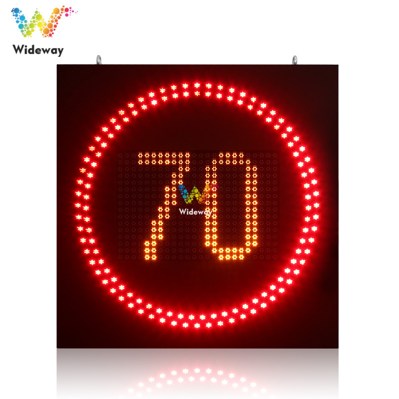 Customized size high quality radar led flashing speed limit sign safety road signs