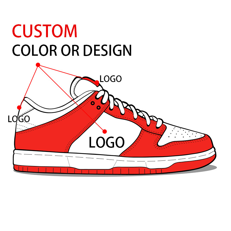 Original Customize Men Blank Skateboard Manufacturer Cheap Inflatable  Custom  High Low Cut Sole Leather Sneaker Shoes