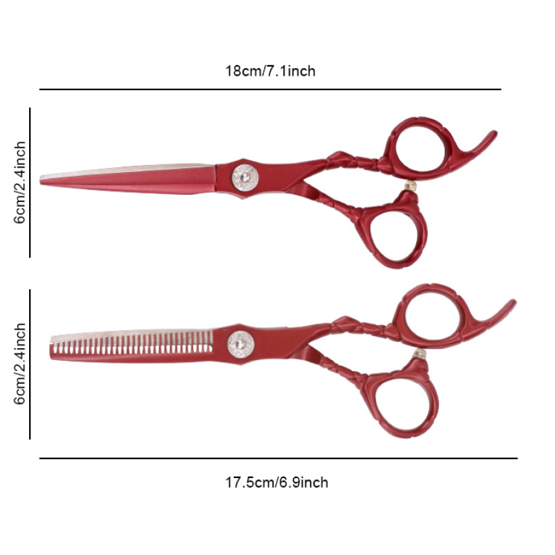 Hairdressing Scissors Hair Cutting+thinning Scissors Salon Shears Barber Scissors Shop Professional High Quality 6.0 Inch Sharp