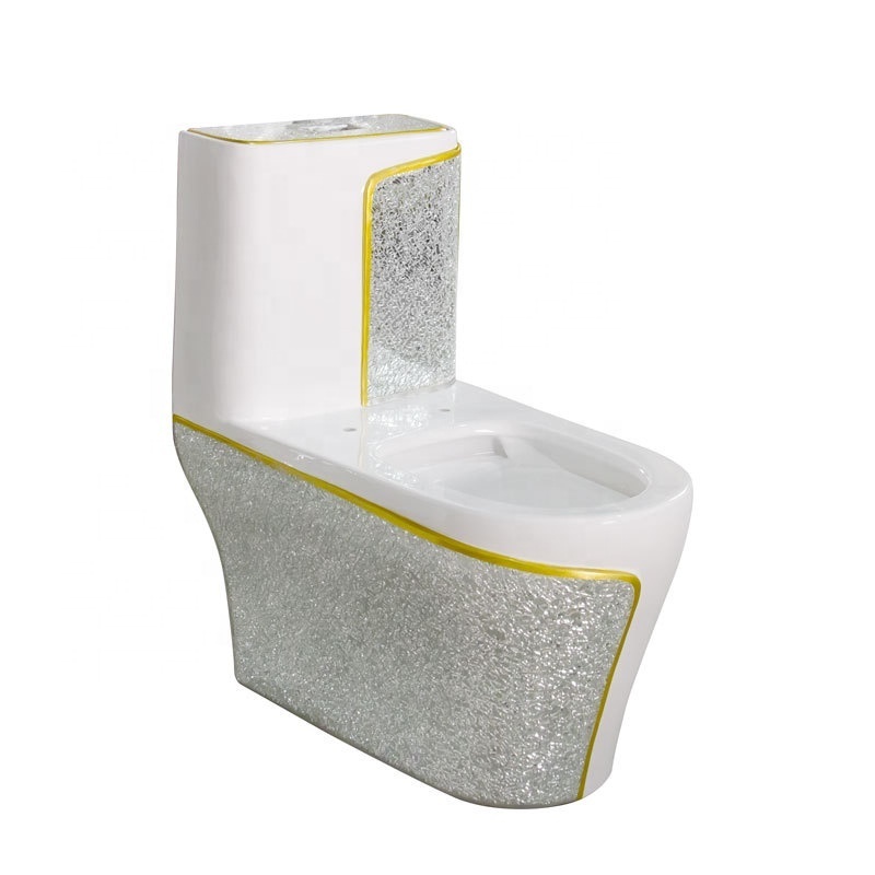 New innovative ceramic gold one piece toilet bowl wc toilet for sale