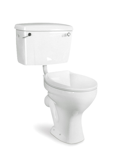 South African ceramic two piece p trap  Chaozhou sanitary ware factory WC toilet