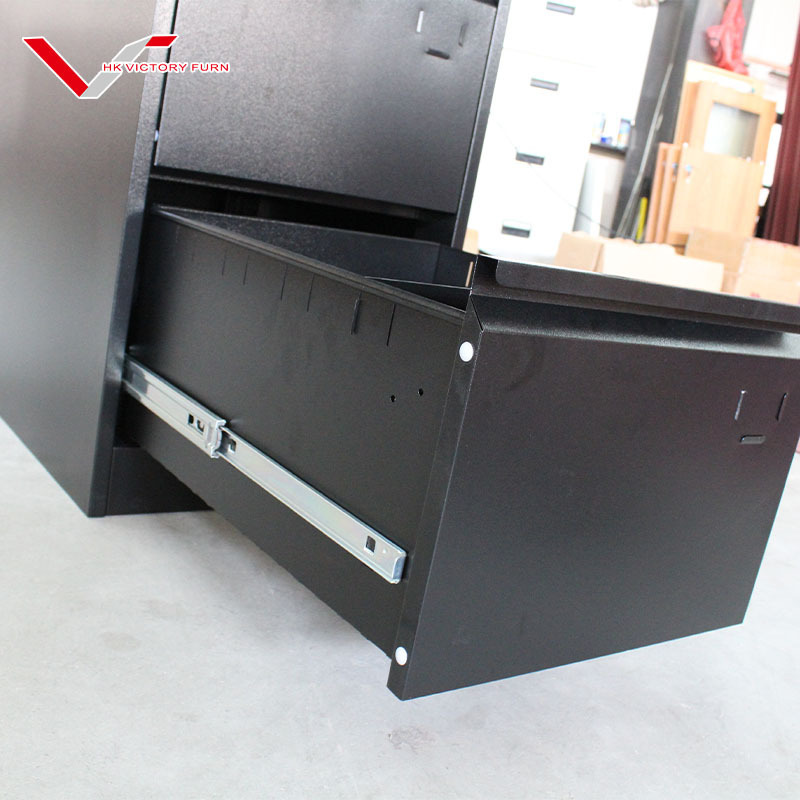 Vertical 3 Drawers Metal Filling Cabinet 3 Layer Steel Storage File Cabinet Metal Drawer Units