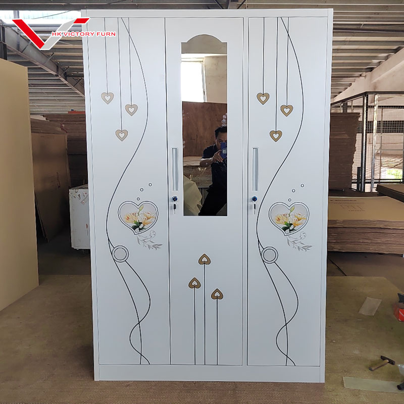 Home Furniture Cheap Muebles Para El Hogar 2 Door Swing Door Bedroom Storage Cupboard Wardrobe For Kids Steel Wardrobe