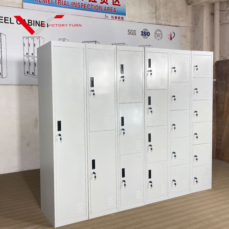 1 2 3 4 5 6 Door Metal Storage Locker Cabinet KD steel gym changing room steel locker for sale