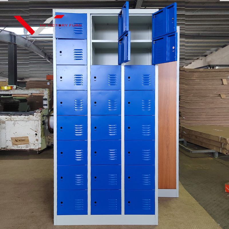 Factory direct price Steel Storage Locker / Lockable Vertical 24 Door Locker / Mini Metal Locker Mini Steel Locker