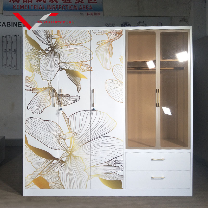 5 door modern wardrobe closest cabinets bedroom wardrobes bedroom furniture wardrobe closet with mirror clothes cupboard