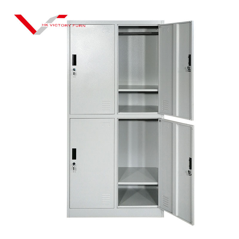 Sports Gym School 4 doors storage locker Garage Organizer Steel Cabinet Lockers Metal closet worker locker