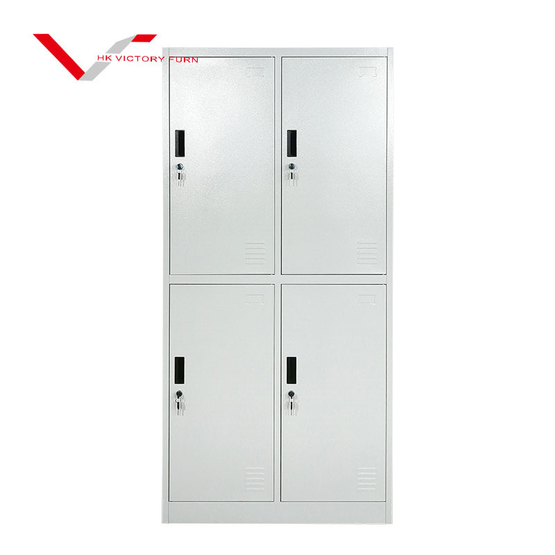 Sports Gym School 4 doors storage locker Garage Organizer Steel Cabinet Lockers Metal closet worker locker