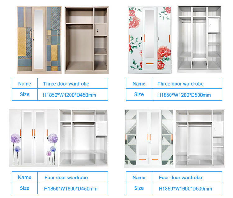 5 door modern wardrobe closest cabinets bedroom wardrobes bedroom furniture wardrobe closet with mirror clothes cupboard