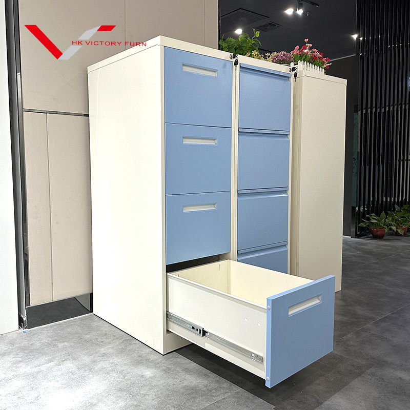 Steel Office File Cabinet Vertical 4 Darwer Storage Cabinet Metal Drawer Cabinet for office