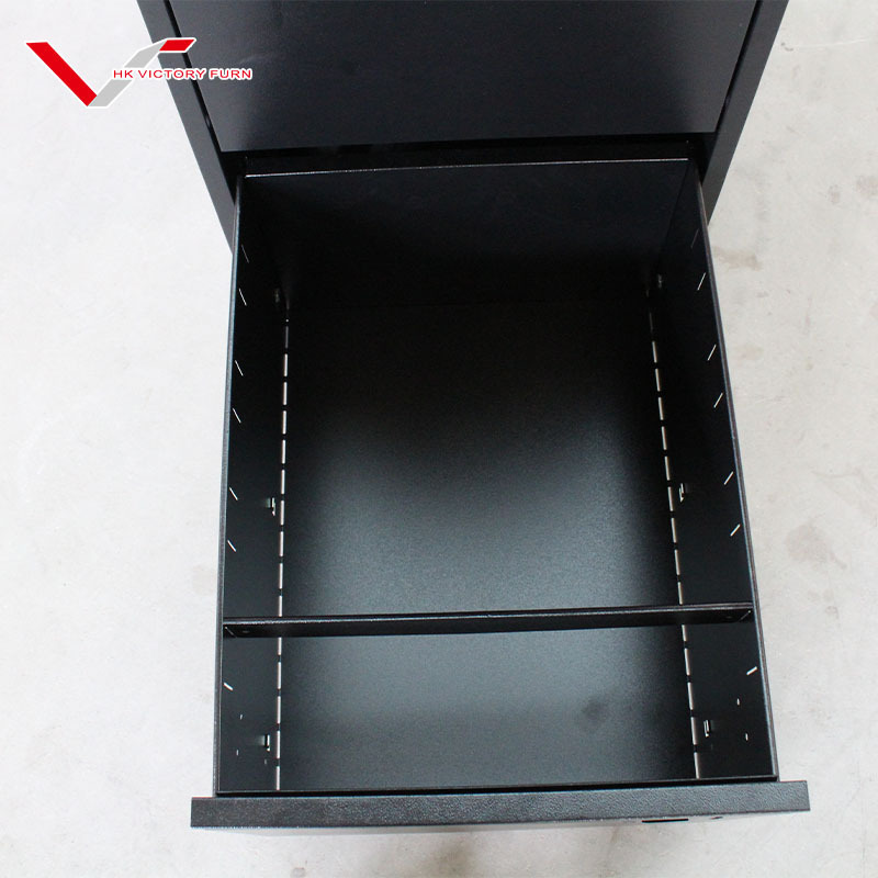 Vertical 3 Drawers Metal Filling Cabinet 3 Layer Steel Storage File Cabinet Metal Drawer Units