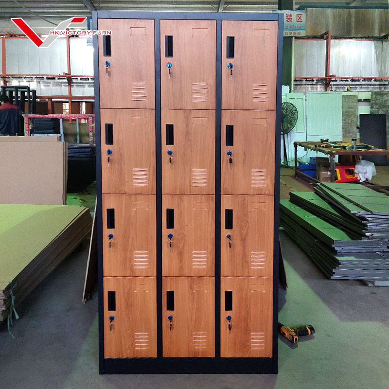 Metal Locker Small Locker Customized Steel 12 Door Clothes Storage School Gym Locker