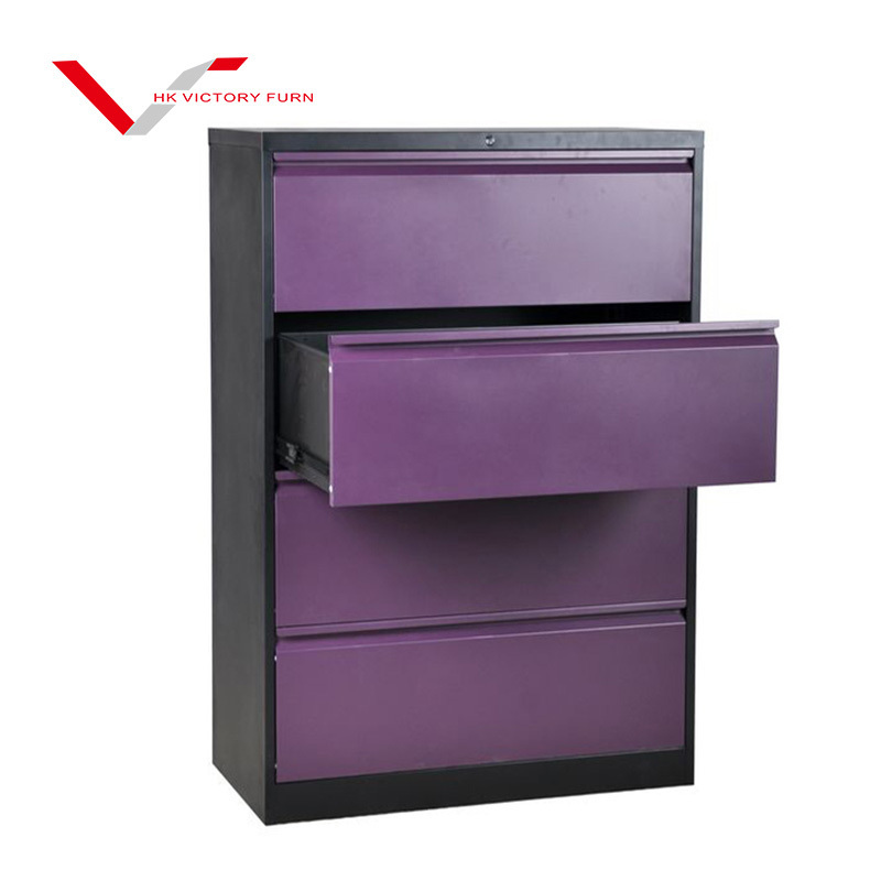 Office Storage Wide Steel Cabinet Metal File Cabinet 4 Drawer Filing Cabinets