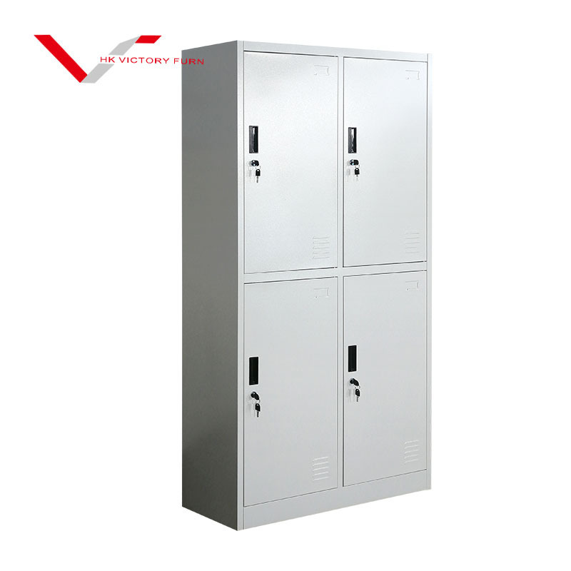 Sports Gym School 4 doors storage locker Garage Organizer Steel Cabinet Lockers Metal closet worker locker