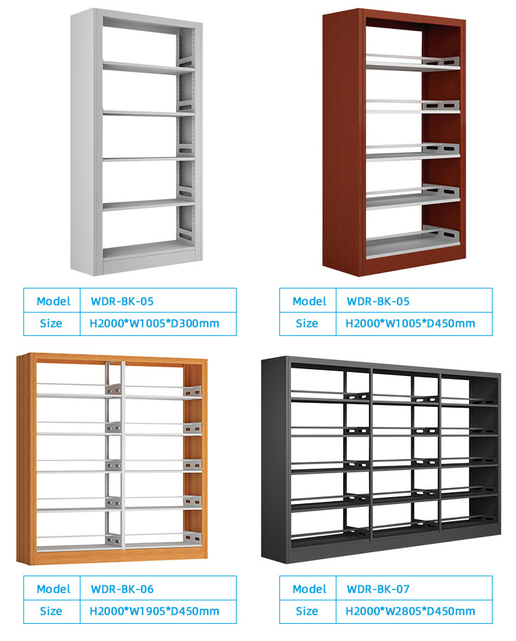 Office Furniture Modern Bookshelf Library Shelving School Bookcase Commercial Used For Sale