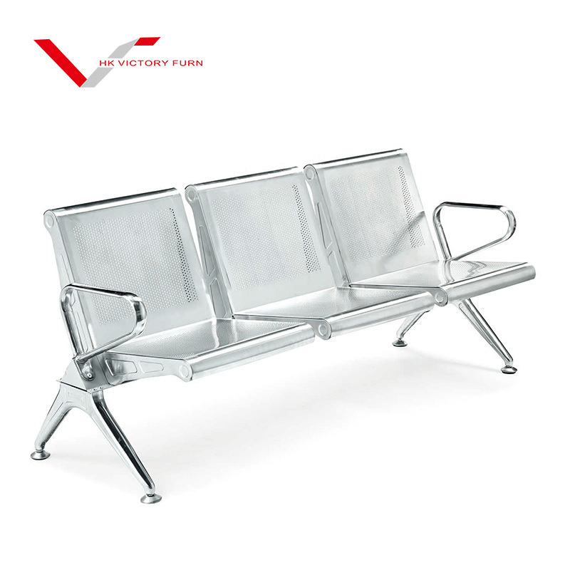 Airport Public Seating Metal Waiting Room Chair 3-Seater Waiting Chair Used In Bus Station