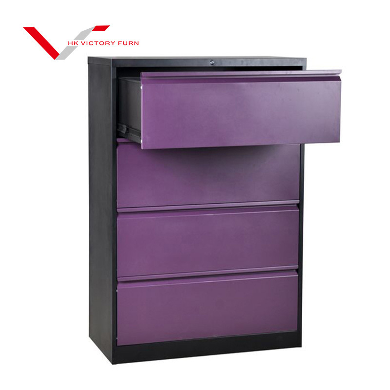 Office Storage Wide Steel Cabinet Metal File Cabinet 4 Drawer Filing Cabinets