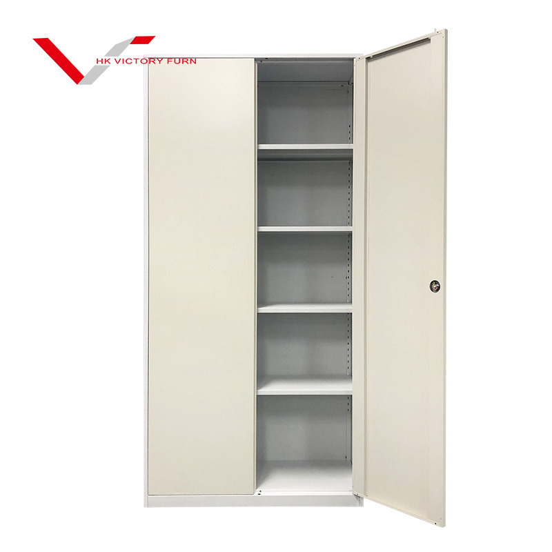 Outside The Hinges Metal Tool Storage Cabinets Two Door Steel Filing Cabinet With Shelves