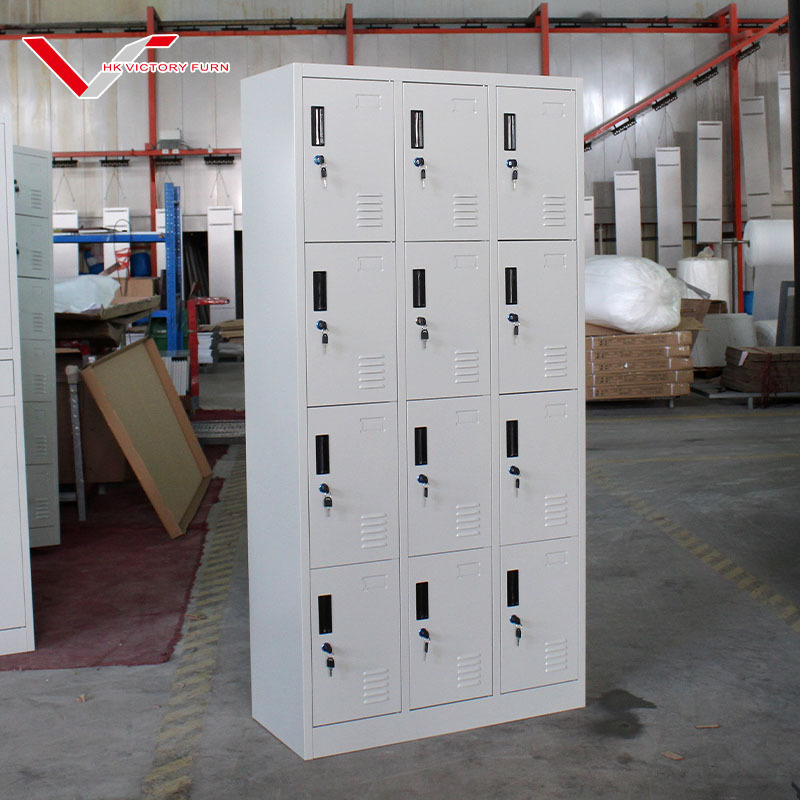 Metal Locker Small Locker Customized Steel 12 Door Clothes Storage School Gym Locker