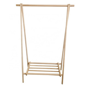 Clothes Drying Laundry Hanger Rack Wooden clothes Rack Garment Rack