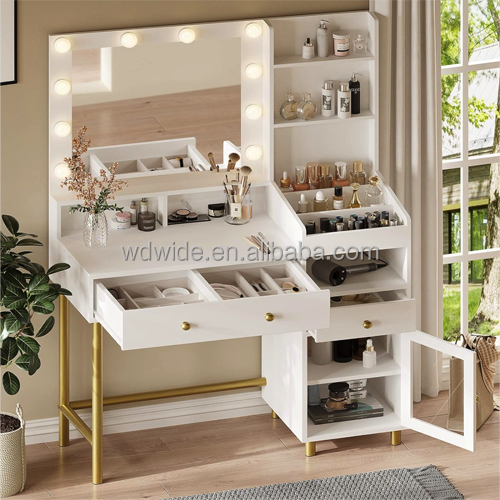 manufacturer acrylic door hollywood vanity table for bedrooms or hotel project