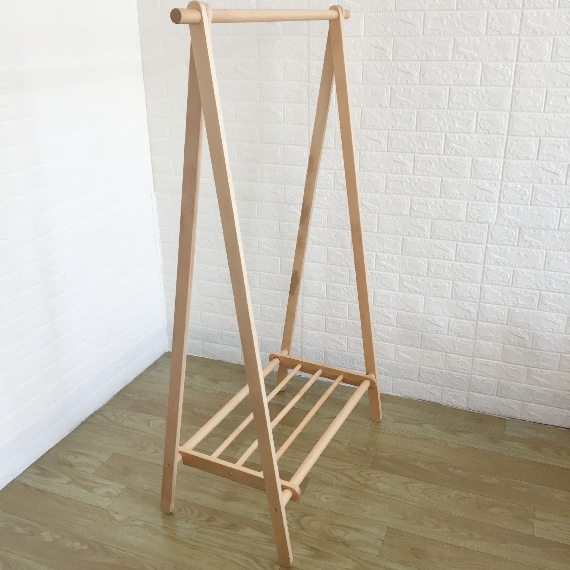 Clothes Drying Laundry Hanger Rack Wooden clothes Rack Garment Rack