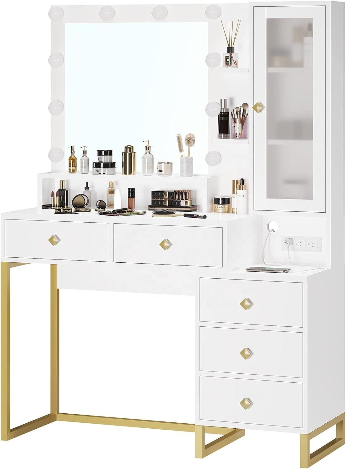 manufacturer acrylic door hollywood vanity table for bedrooms or hotel project