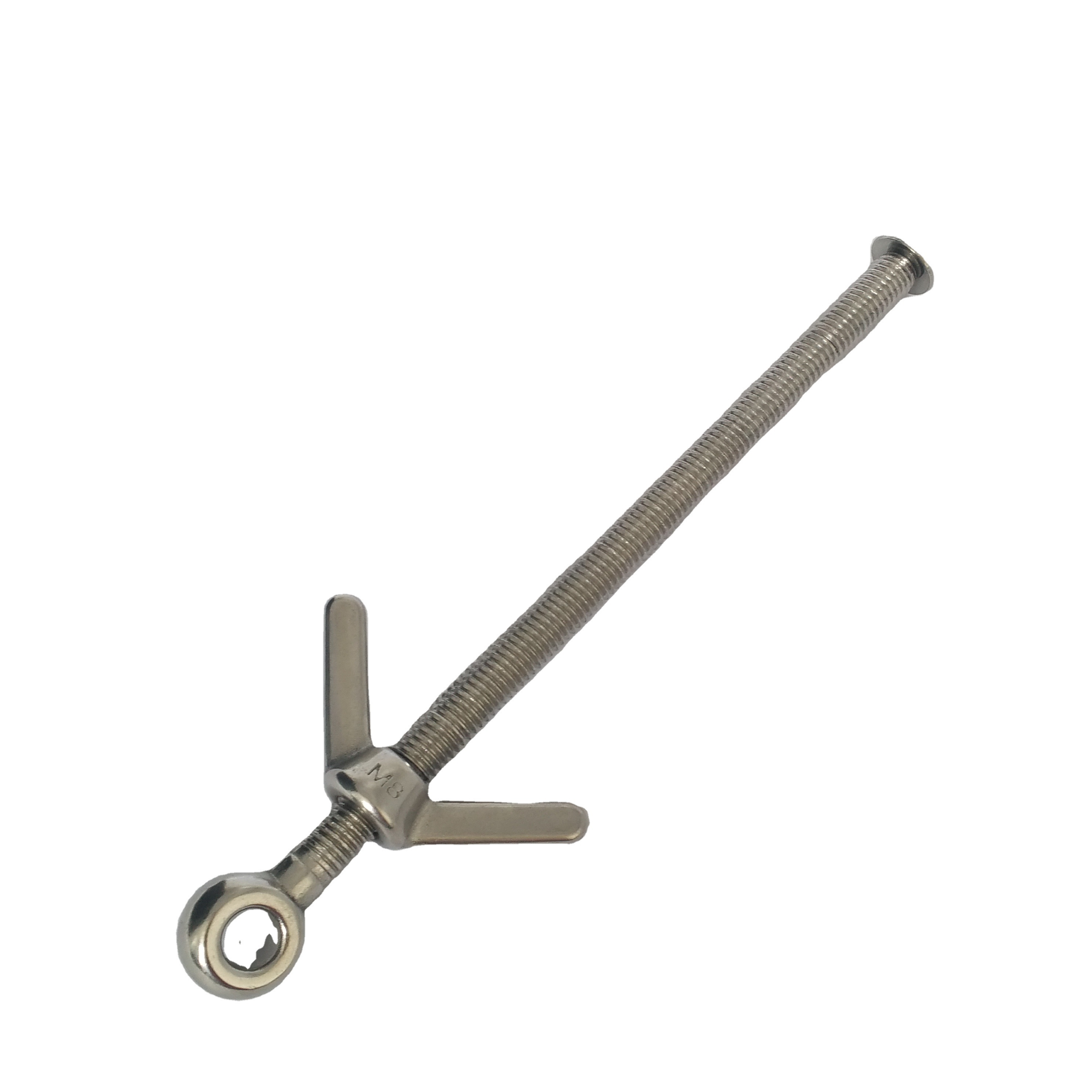 Stainless Steel Eye Bolt with Butterfly Wing Nut for Fasteners